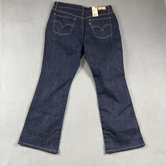 Levi's 515 Jeans Womens 14 Blue Boot Cut Stretch Dark Wash Western Rodeo - Picture 6 of 12